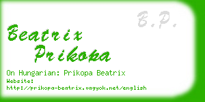 beatrix prikopa business card